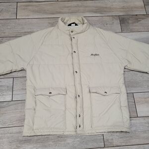 Swingster XL Vtg Moor Man's Embroidered logo quilted Chore jacket Read